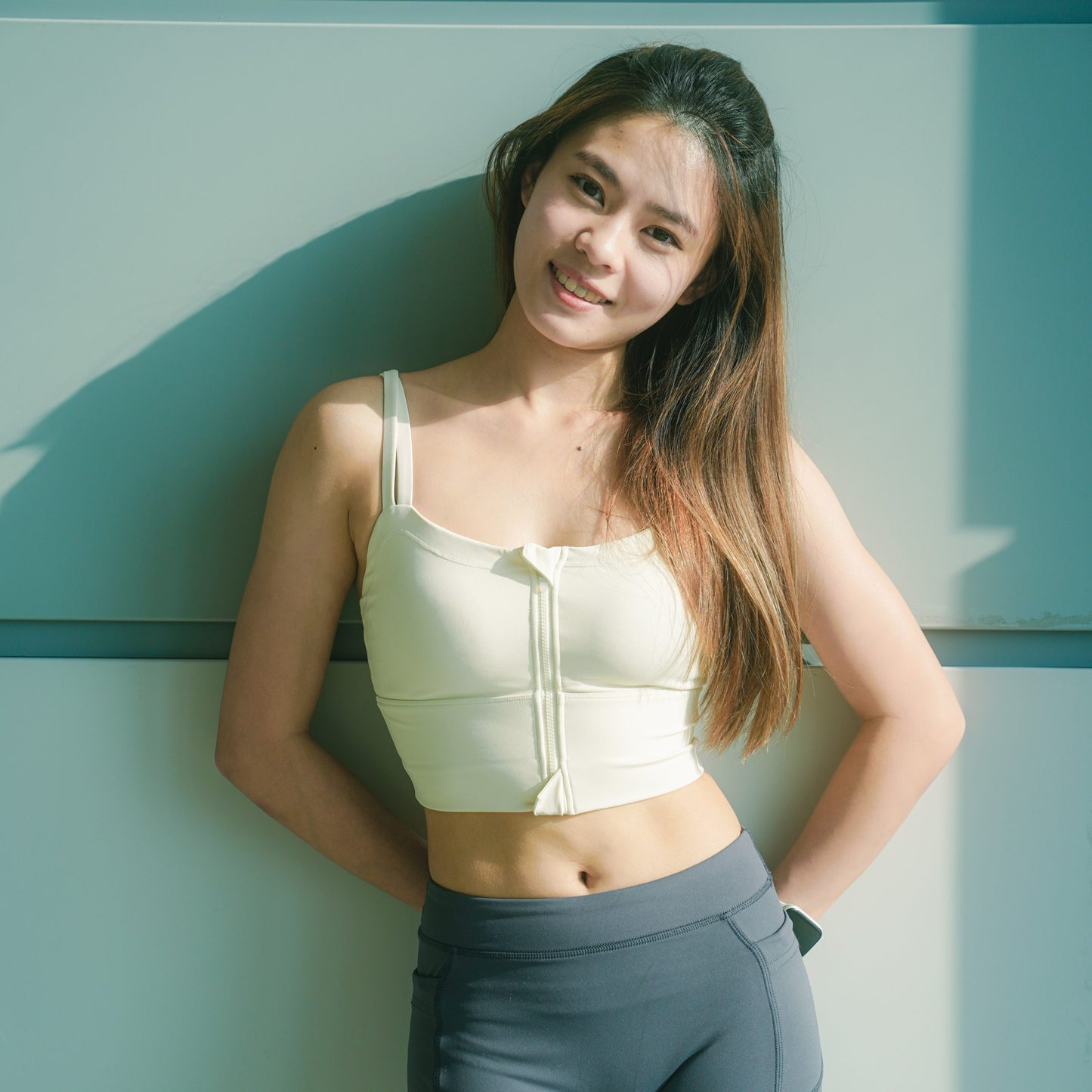 Slim zip front vest